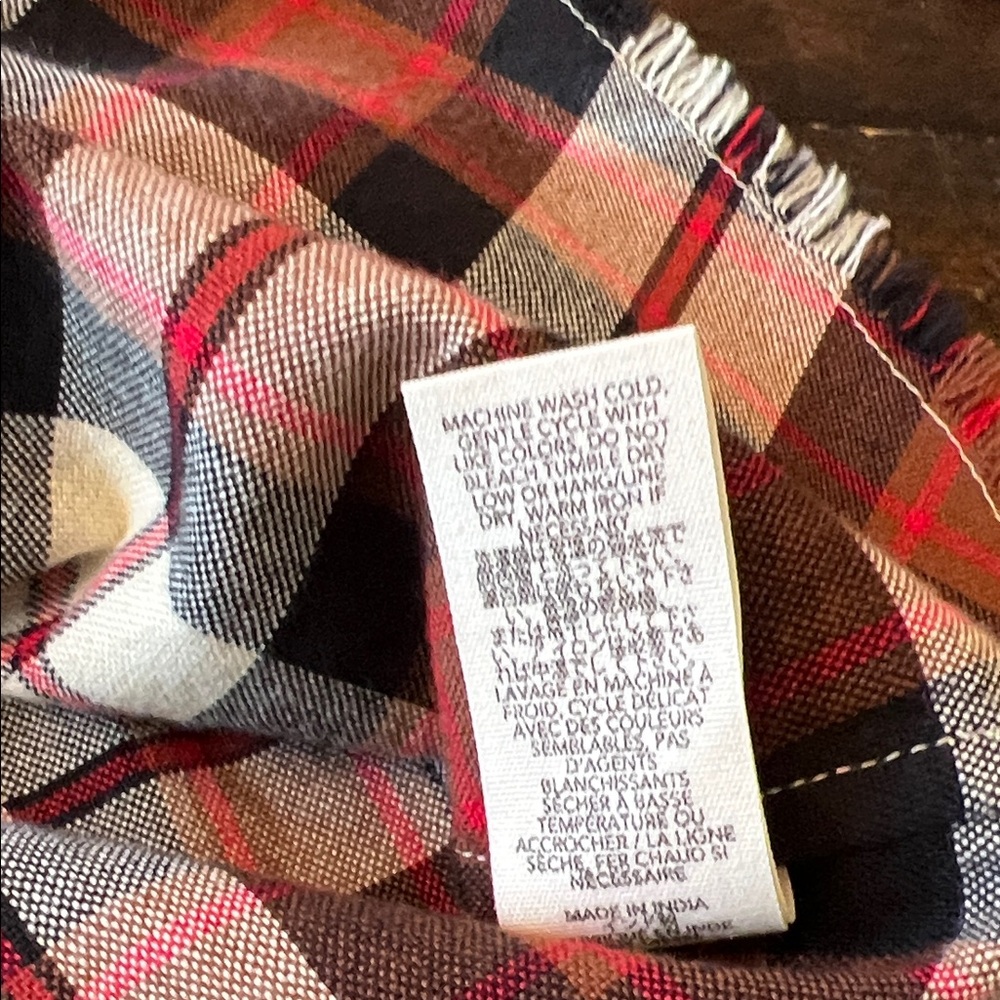 The GREAT Plaid half zip high low top Shirt - Picture 6 of 9